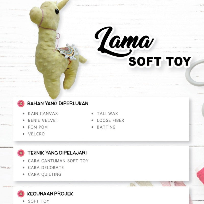 Lama Soft Toy Online Workshop