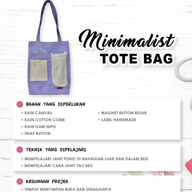 Minimalist Tote Bag Online Workshop