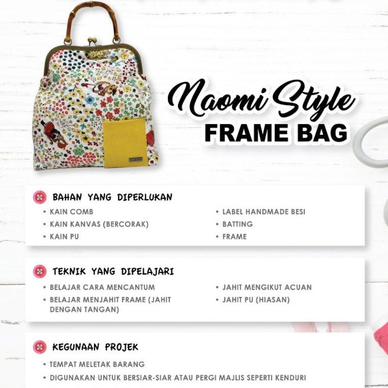 Naomi Style Frame Bag Online Workshop