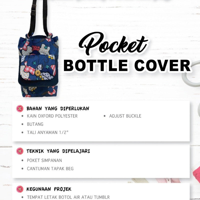 Pocket Bottle Cover Online Workshop
