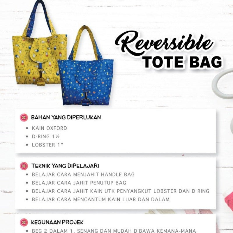 Reversible Tote Bag Online Workshop