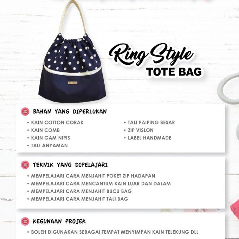Ring Style Tote Bag Online Workshop