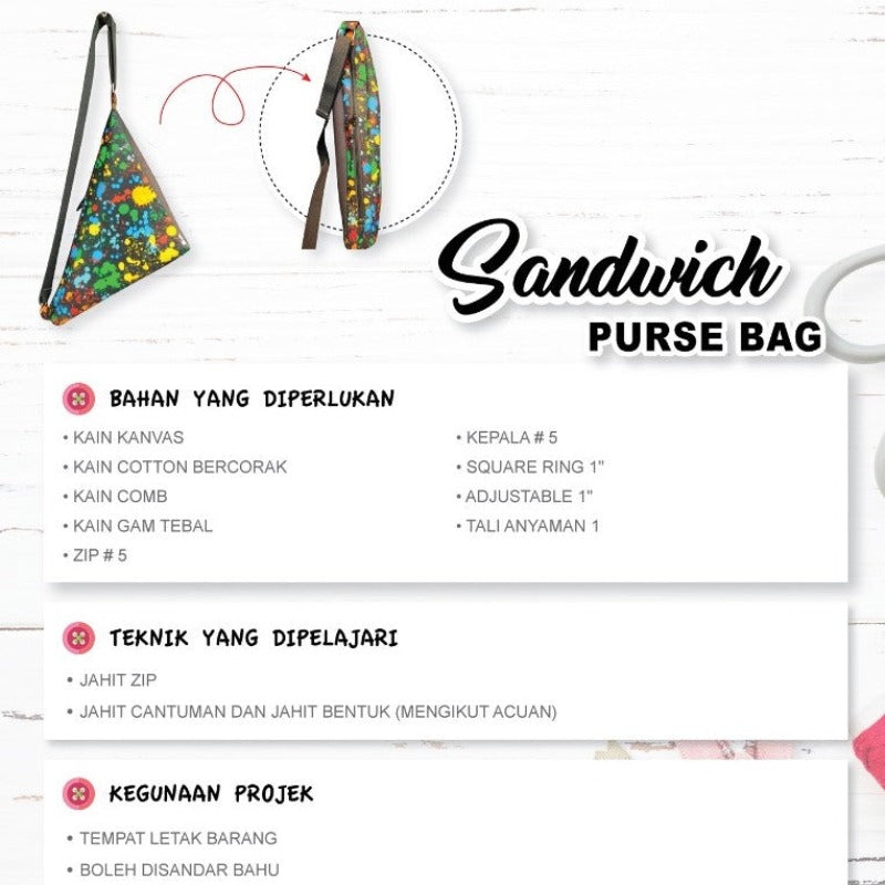 Sandwich Purse Bag Online Workshop
