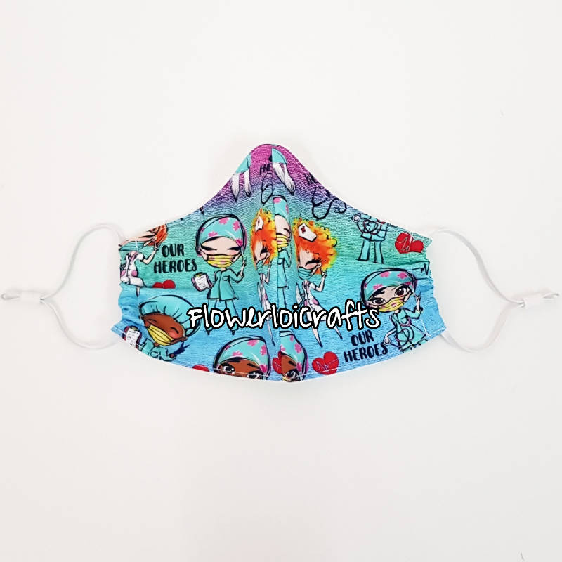Children (6-12 y.o) Fabric Face Mask with SMMS Filter
