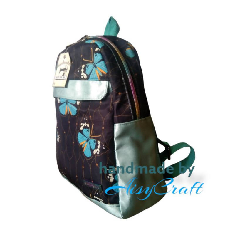 BackPack Easy Carry Butterfly Turquoise