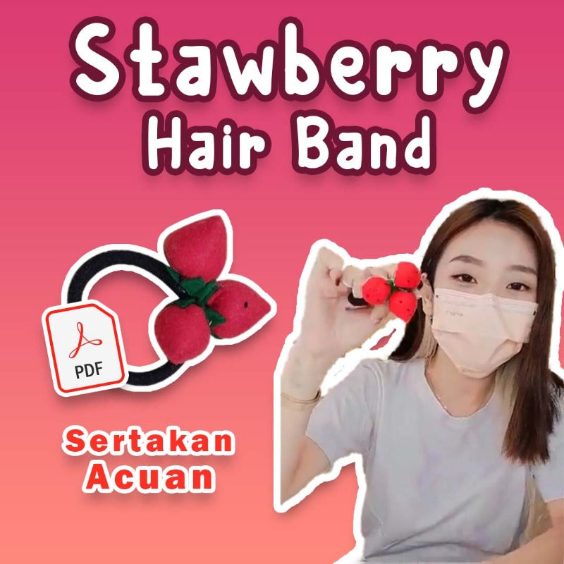 Strawberry Hair Band Online Workshop