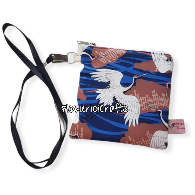 Face Mask Pouch with Lanyard