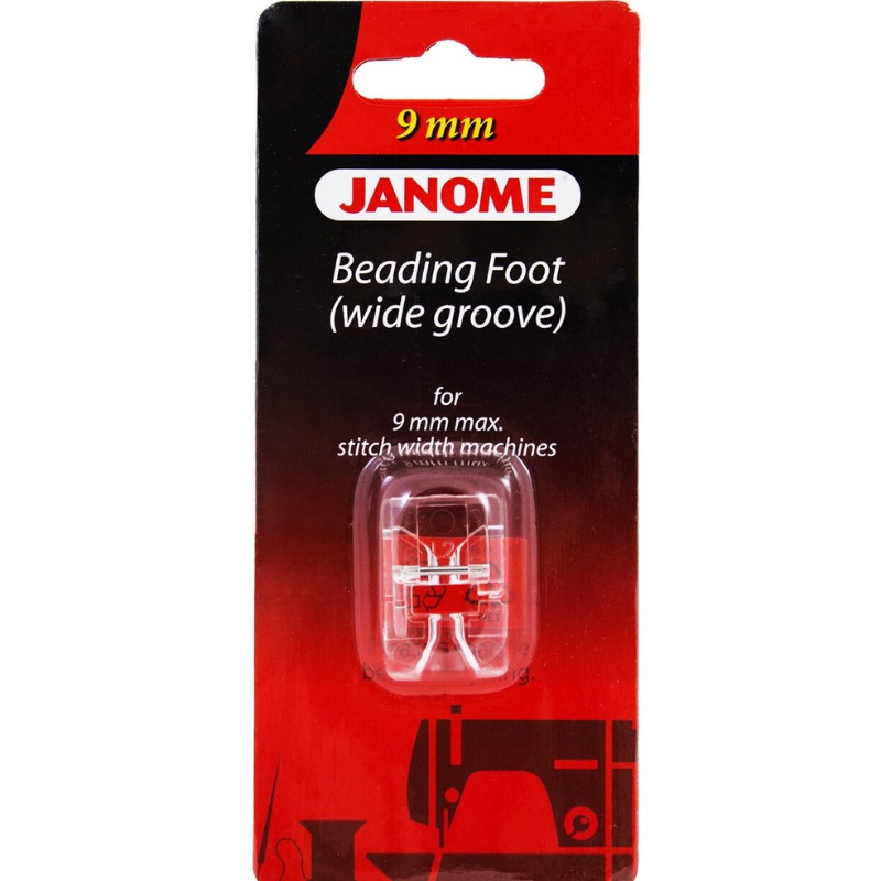 Janome 9mm Beading Foot (Wide Groove)