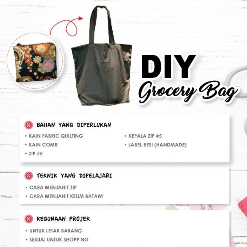 Diy Grocery Bag Online Workshop
