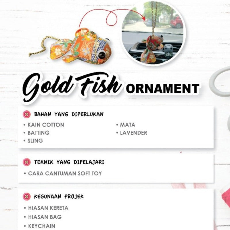 Gold Fish Ornament Online Workshop