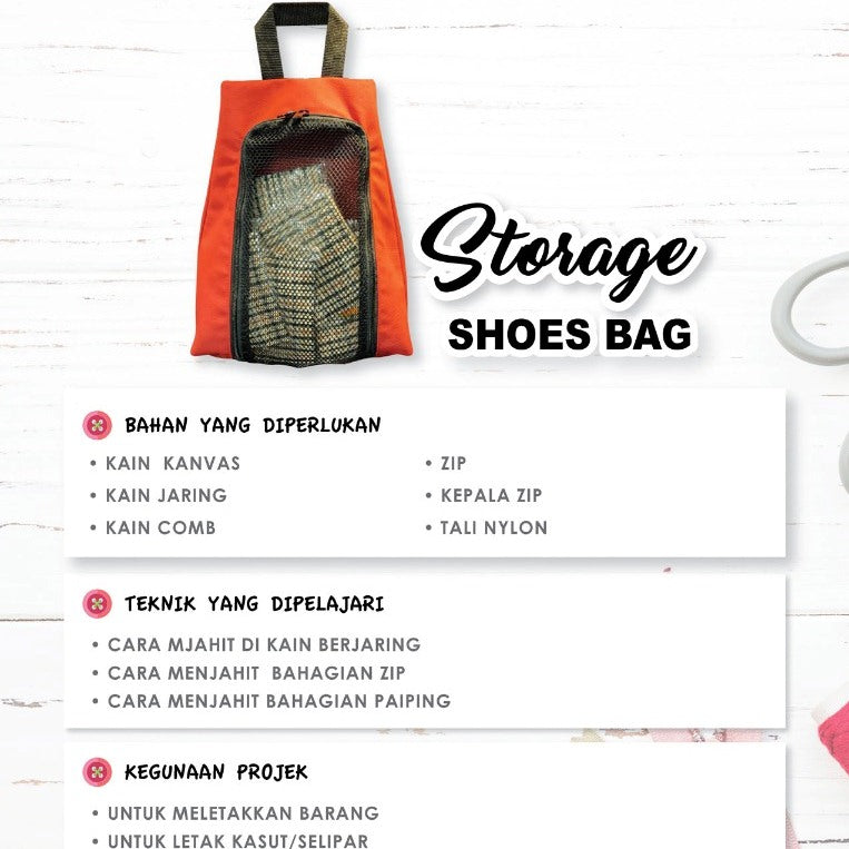 Storage Shoes Bag Online Workshop
