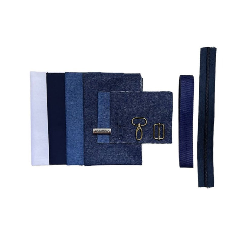 Denim Patch Sling Bag Material Pack