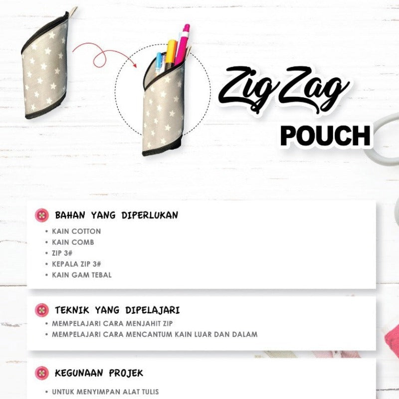 Zigzag Pouch Online Workshop