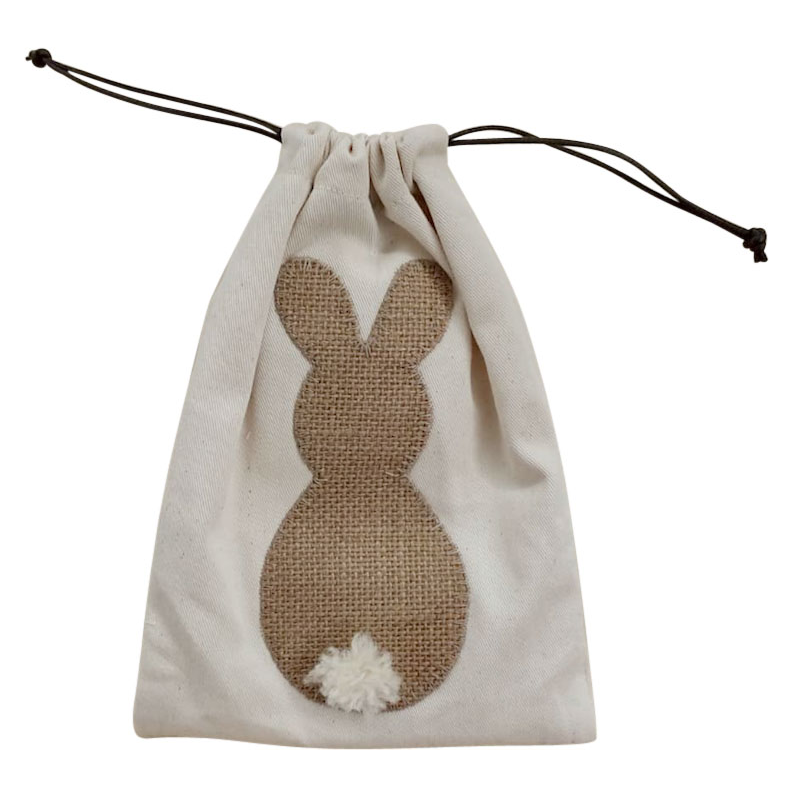 Burlap Rabbit Bag Burlap Bunny Treat Bags Material Pack