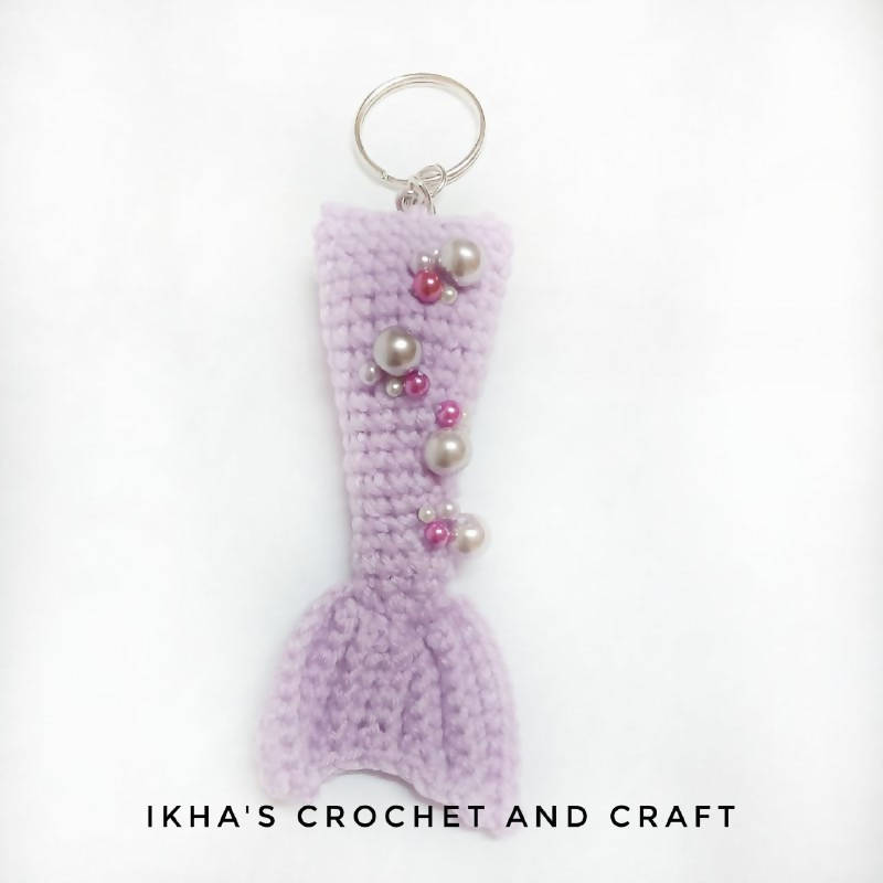 Handmade Crochet Mermaid Keychain