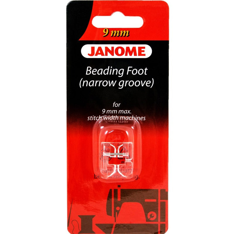 Janome 9mm Beading Foot (Narrow Groove)