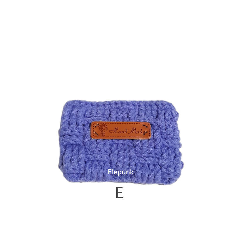 Crochet card holder - plain color