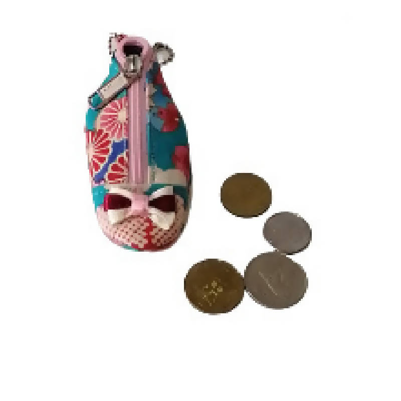 Thumbelina Shoe Coin Pouch 2A( FLORAL )