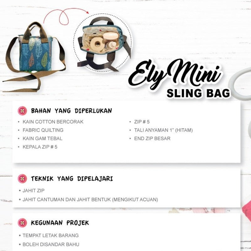 Ely Mini Sling Bag Online Workshop