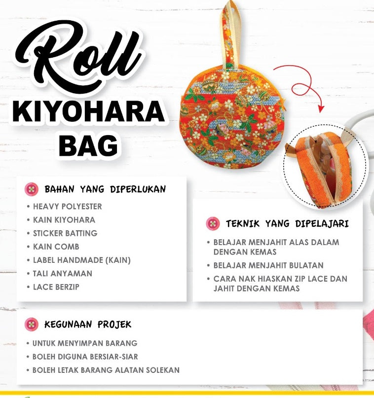 Roll Kiyohara Bag Online Workshop