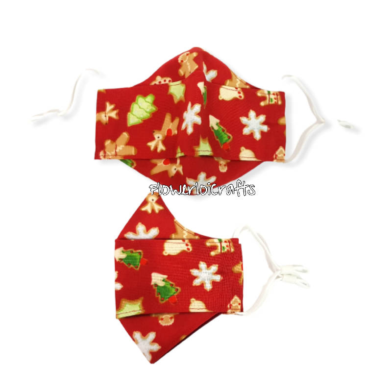 Fashionable Children 3D Fabric Face Mask with SMMS Filter (3-6 y.o) (Christmas Theme)