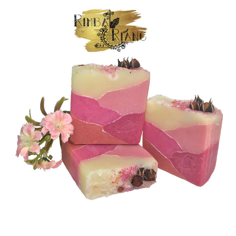 Handmade soap - rose soap, contains rosewater