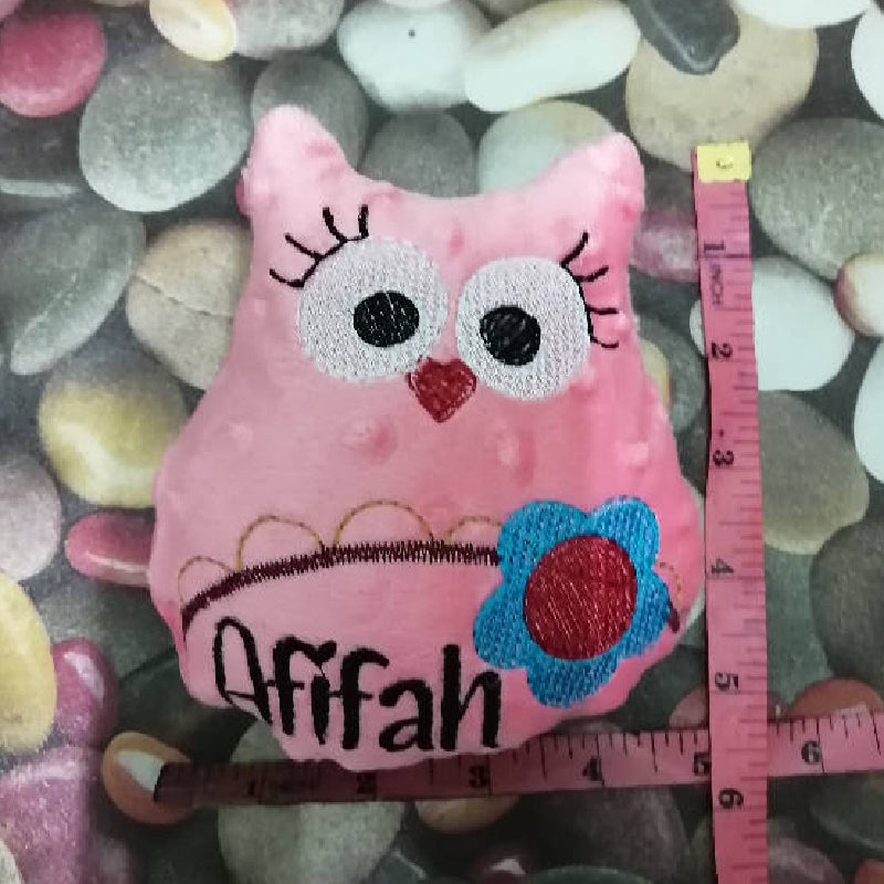 Soft toy owl with name