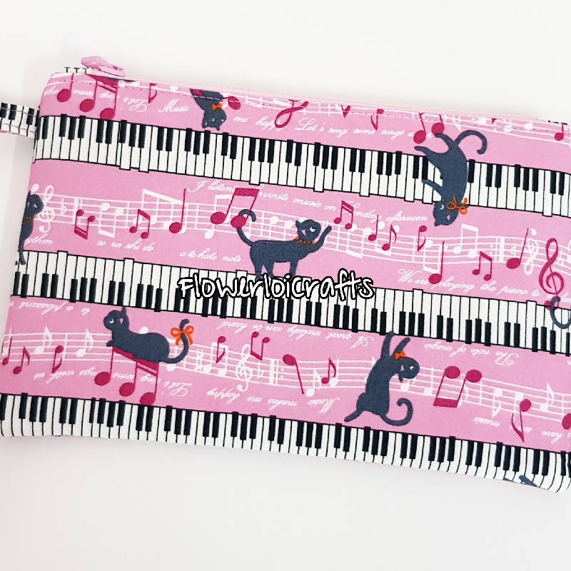 Music Theme Pencil Case/Wristlet